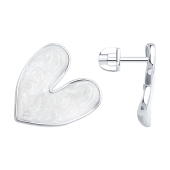 Серьги из серебра с эмалью