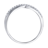 Кольцо из серебра с  фианитами