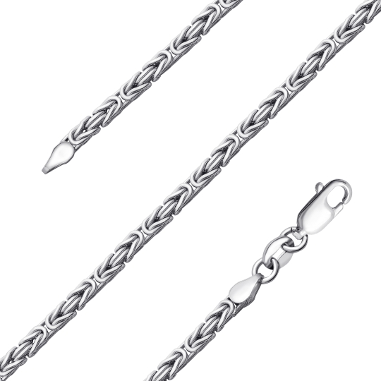 Цепь из серебра плетения "Сингапур"