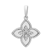 Подвеска из серебра с фианитами