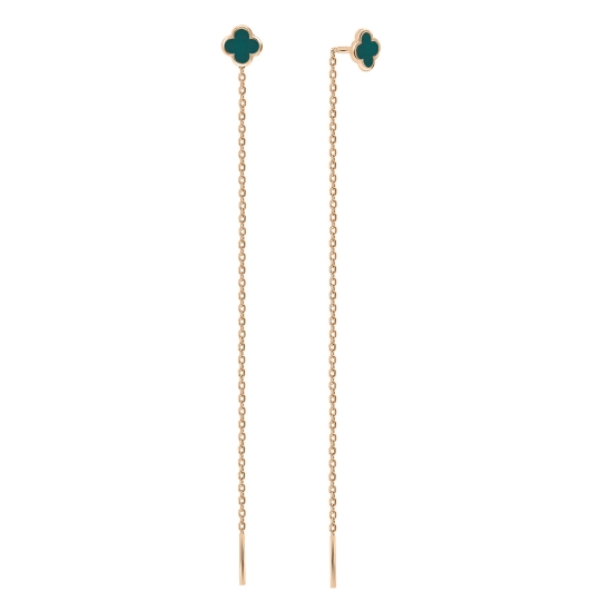 Серьги из серебра с эмалью