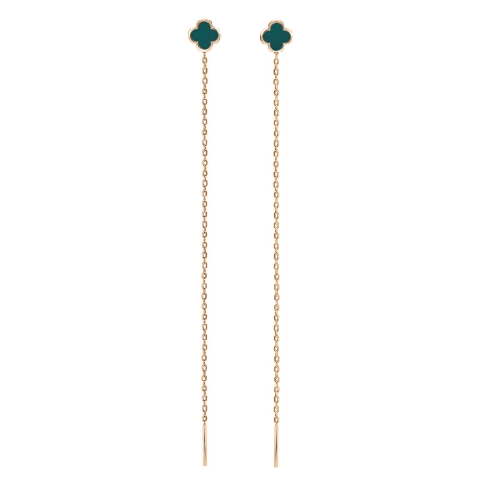 Серьги из серебра с эмалью