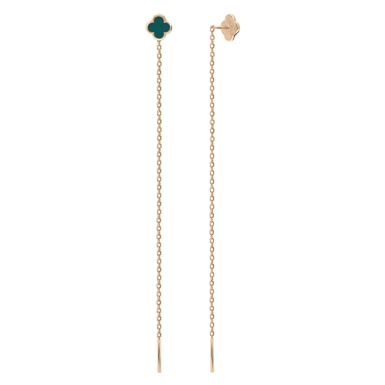 Серьги из серебра с эмалью