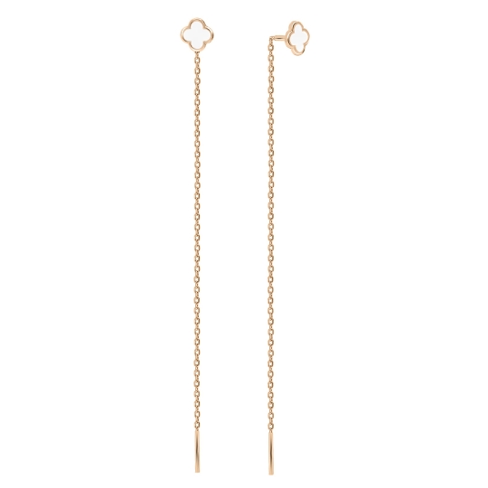 Серьги из серебра с эмалью