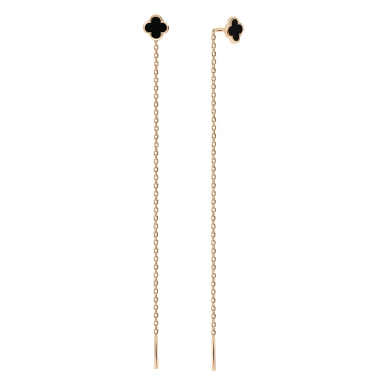 Серьги из серебра с эмалью