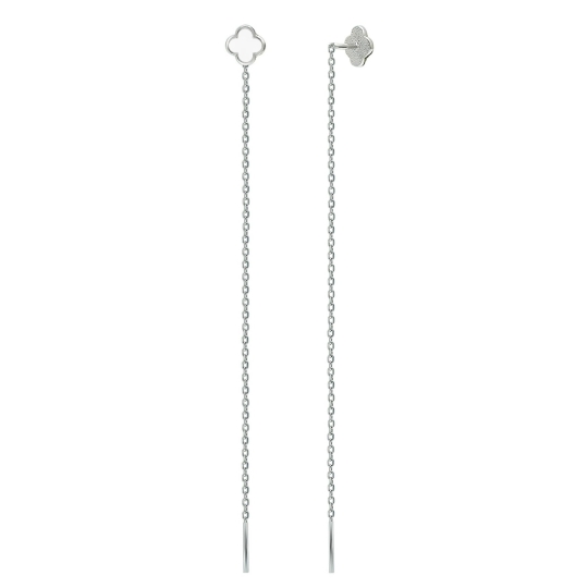 Серьги из серебра с эмалью