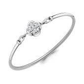 Браслет из серебра с фианитами