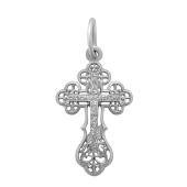 Подвеска-крест из серебра