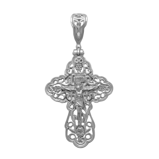 Подвеска-крест из серебра