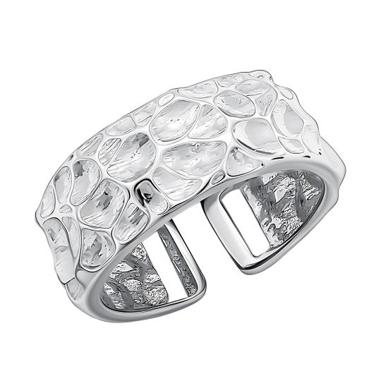 Кольцо из серебра с эмалью и фианитом