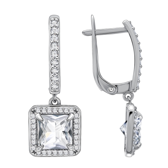 Серьги-пусеты из серебра