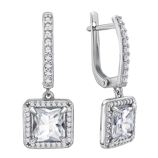 Серьги-пусеты из серебра