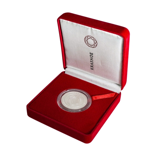 Сувенир из серебра "Монета на удачу"