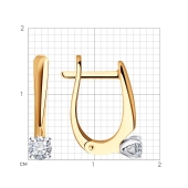 Серьги из золота с бриллиантами