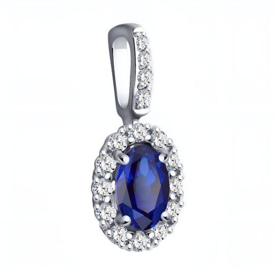 Подвеска из золота с фианитами