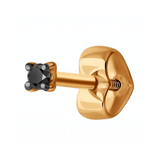 Серьги из лимонного золота с бриллиантами