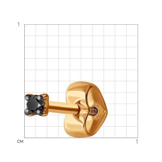 Серьги из лимонного золота с бриллиантами