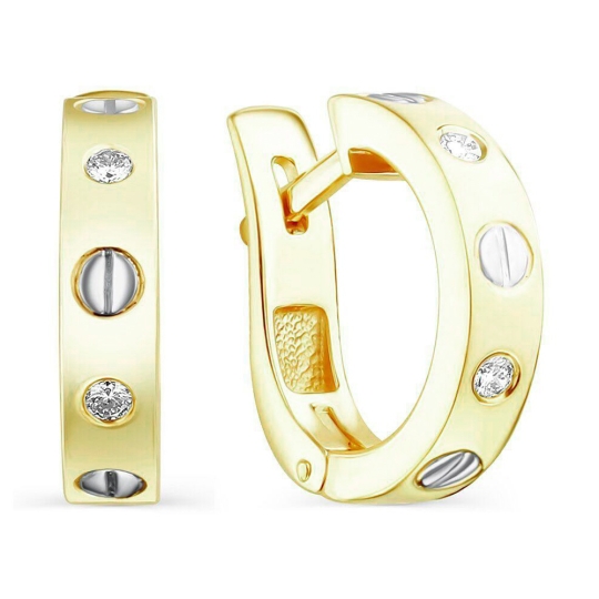 Серьги из золота с бриллиантами