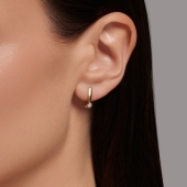 Серьги из лимонного золота с бриллиантами