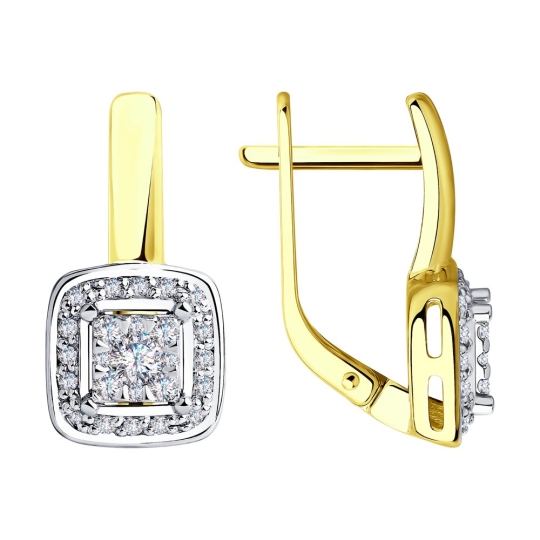 Серьги из золота с бриллиантами