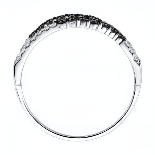 Кольцо из белого золота с бриллиантами