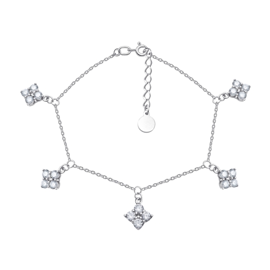 Браслет из серебра плетения "Сингапур"