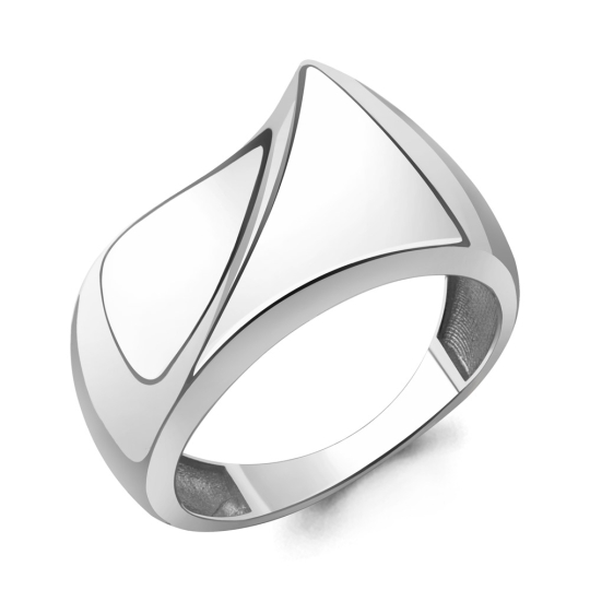 Кольцо из серебра с кварцем и фианитами