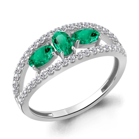 Кольцо из серебра с эмалью