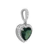 Подвеска из серебра с фианитами