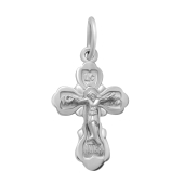 Подвеска-крест из серебра