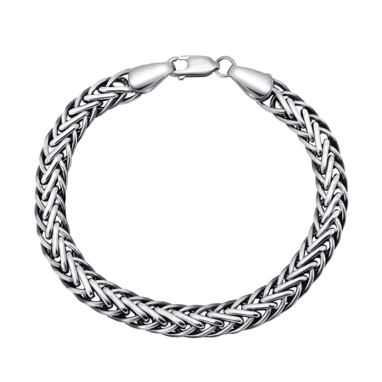 Браслет из серебра с фианитами