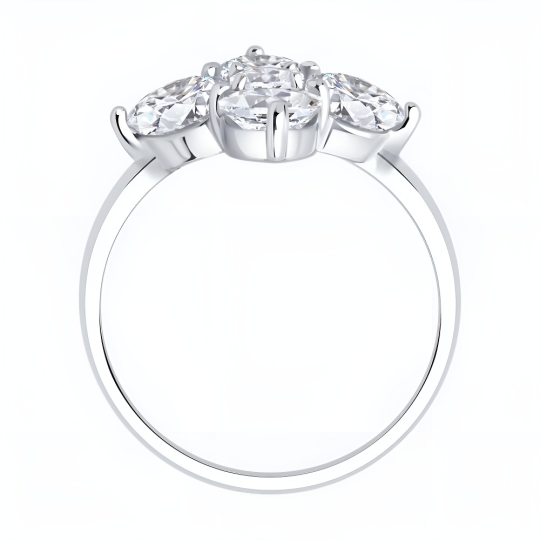 Колье из серебра с фианитами