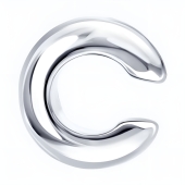 Серьга-кафф из серебра