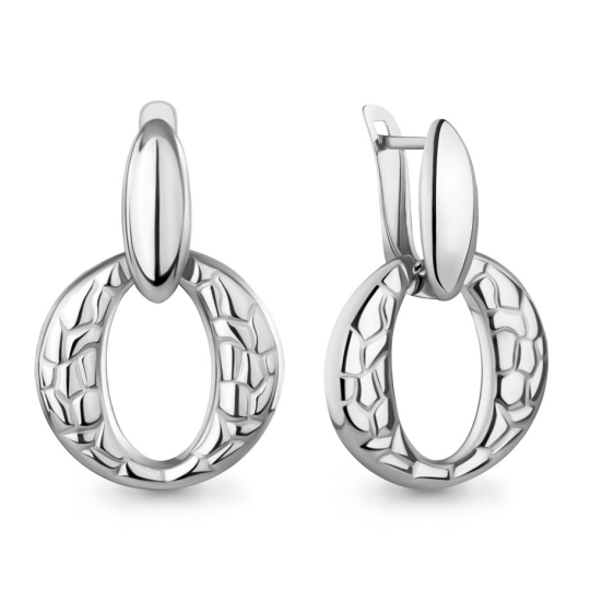 Серьги из серебра с позолотой