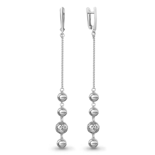 Серьги из серебра с эмалью