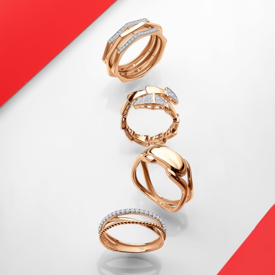 Кольцо из золота с фианитами