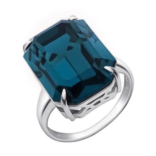 Подвеска из серебра с ювелирным кристаллом