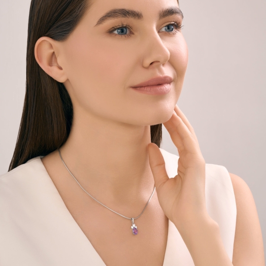 Подвеска-крест из серебра