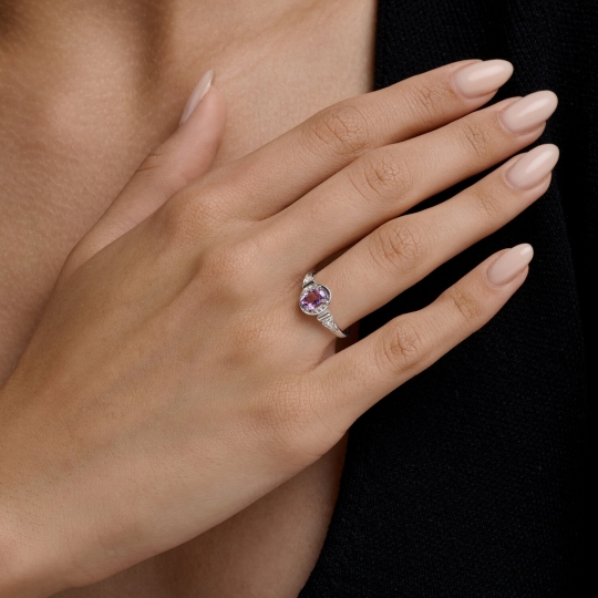 Кольцо из серебра с жемчугом