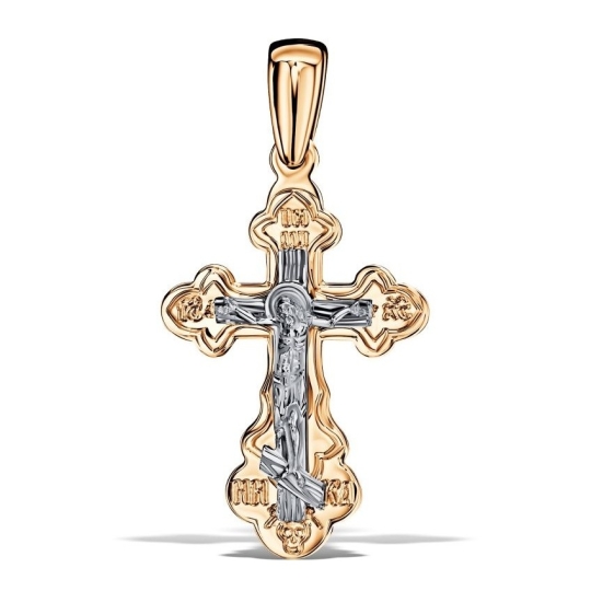 Подвеска из комбинированного золота