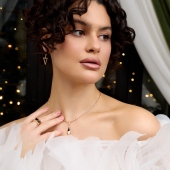 Подвеска из золота с фианитом