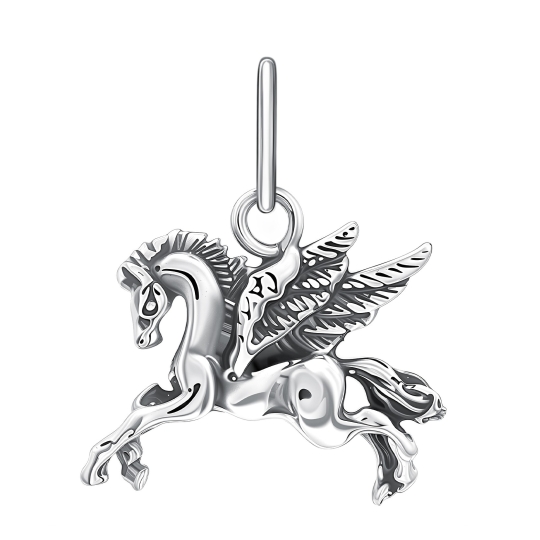 Подвеска из серебра с фианитами