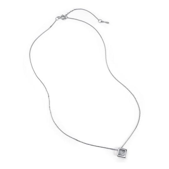 Колье из серебра с кварцем