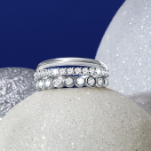 Кольцо из серебра с фианитом