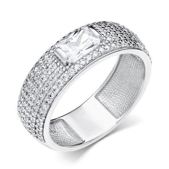 Обручальное кольцо из серебра