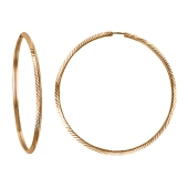 Серьги-конго из золота