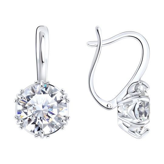 Кольцо из серебра с фианитом