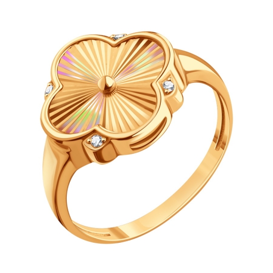 Кольцо из золота с топазом Swiss