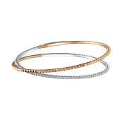 Браслет из комбинированного золота с бриллиантами