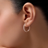 Серьги из золота с фианитами